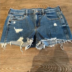 Blue jean shorts